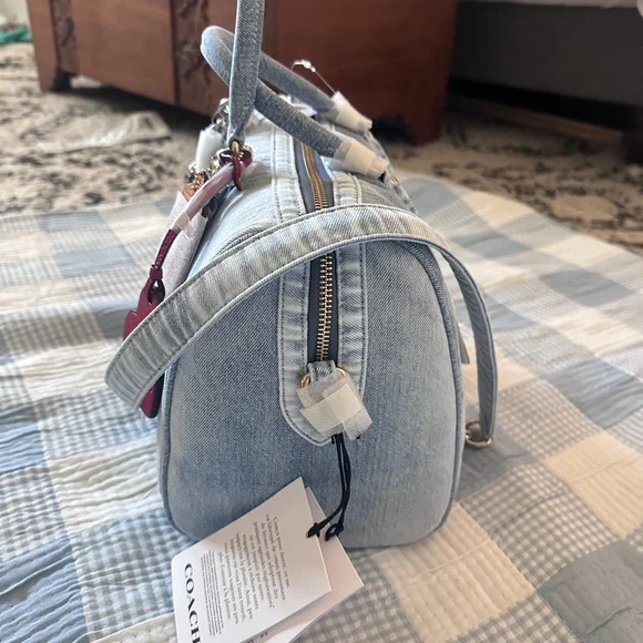 Coach Large Rowan Loved Denim BNWT - Picture 5 of 5